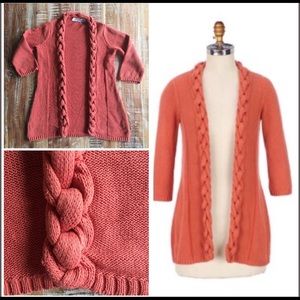 Anthropologie Sparrow Challah Braided Cardigan Sweater